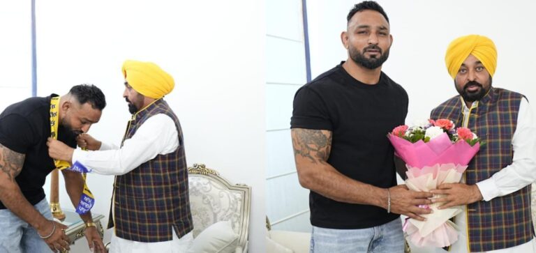 ਪ੍ਰਸਿੱਧ ਅੰਤਰਰਾਸ਼ਟਰੀ ਕਬੱਡੀ ਖਿਡਾਰੀ ਪਾਲਾ ਜਲਾਲਪੁਰੀਆ ‘ਆਪ’ ਵਿੱਚ ਸ਼ਾਮਲ